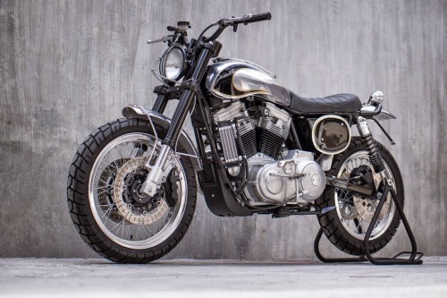 megadeluxe:BCR Project Bikes: Building the Harley Davidson American Scrambler