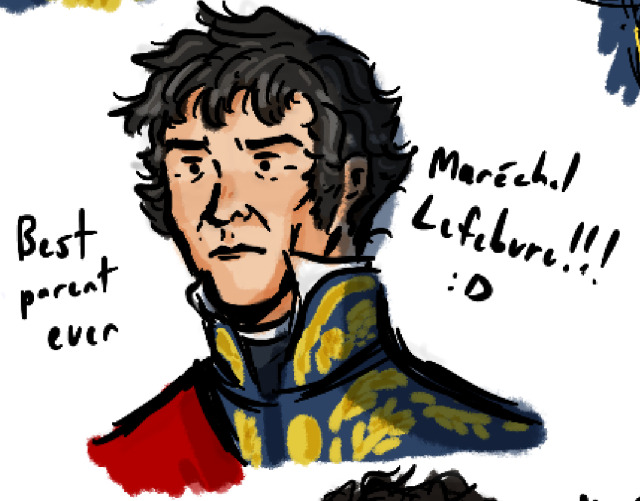 He shall be the only honorary marshal I’ll draw since he was active in the empire (and since I don’t know anything about the other three :p) #napoleonic#napoleon’s marshals#french marshals#french history#napoleonic wars#history fandom #françois joseph lefebvre #marshal lefebvre#hair floofy #also what is uniform