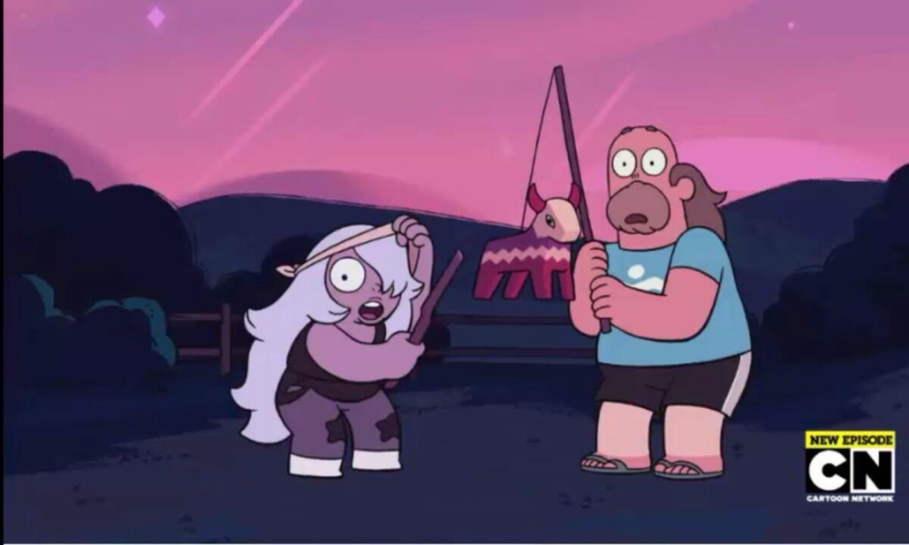Amethyst was straight up boutta smash that ass before Steven walked in, no wonder