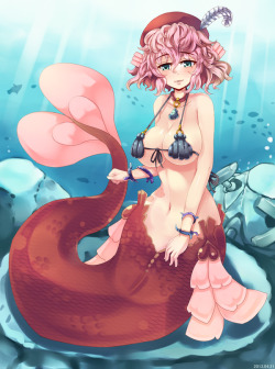 hentai47:  thehandsomepervert:  I’m gunning for your job Triton. Love, The handsome pervert, now with gills.  A better version of mermaids 