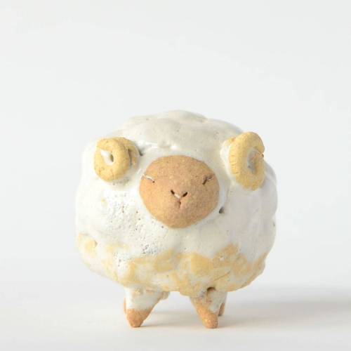 figdays:Pottery Sheep //MasaPottery 