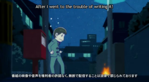 osomatsunos:what i wish happened to episode 25′s script
