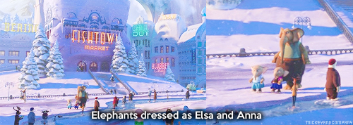 mickeyandcompany:  Some Zootopia easter eggs (adapted from Oh My Disney)   > u< <3