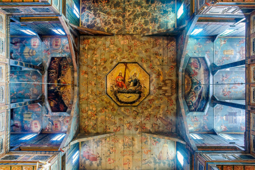 museum-of-artifacts:Ceiling of Church of Peace in Swidnica (Poland), biggest timber-framed religious