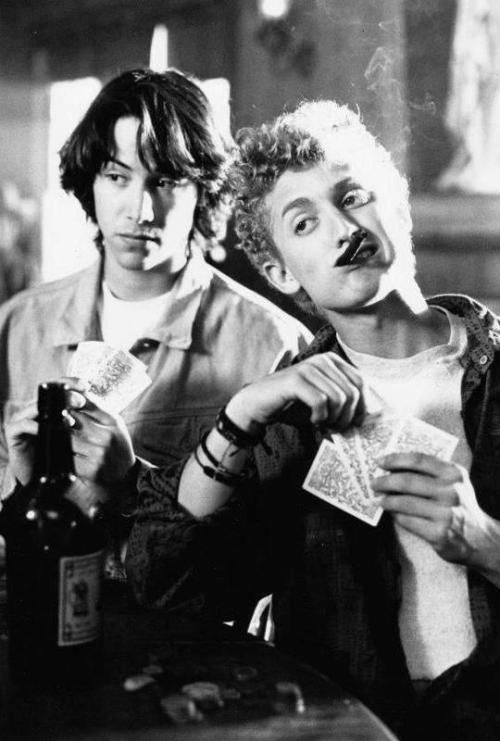 sexd0ll4ever:  vintagesalt:  Bill & Ted’s Excellent Adventure (Stephen Herek, 1989)   the sequel was such a disappointment </3  No way Bogus journey was the tits! Death was the untimate charcter