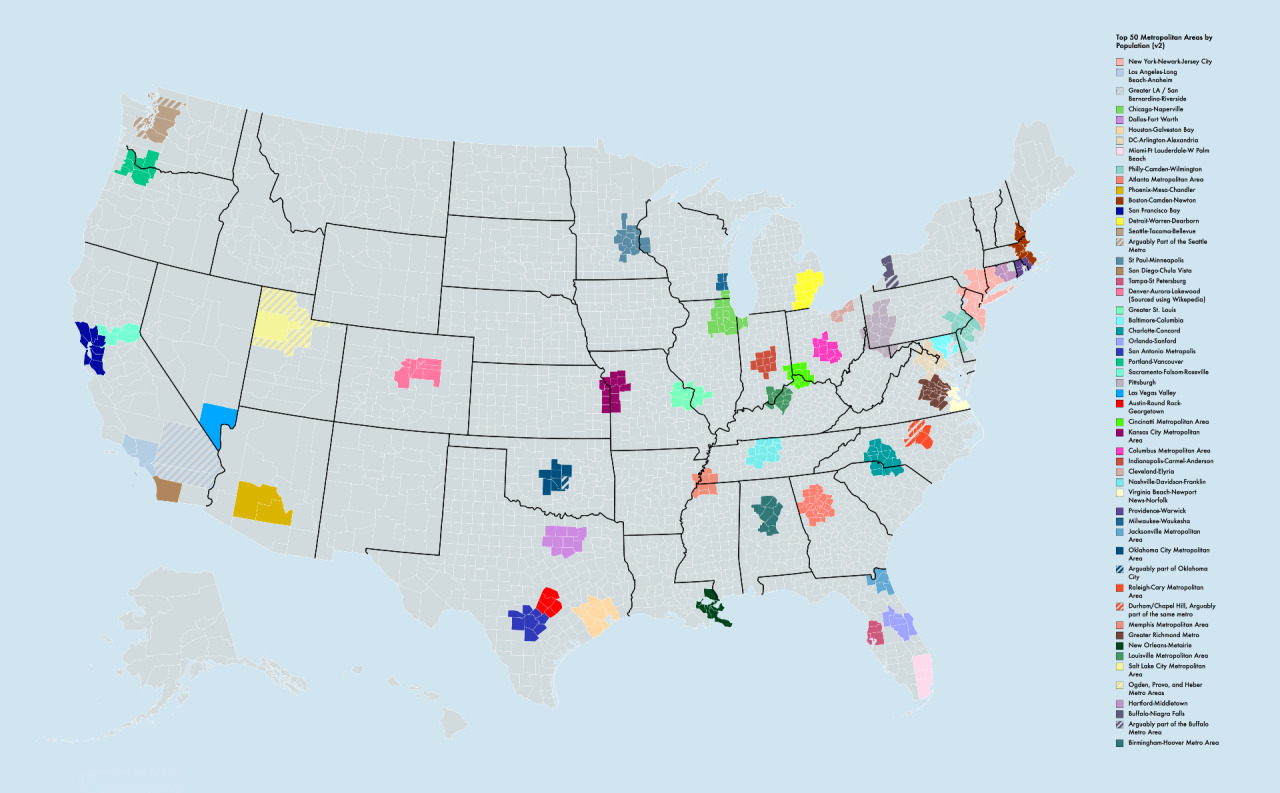 Us Largest Metro Areas 2025 Omar Whyes