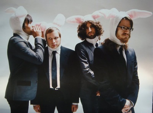 hannibalgoldstarr:Band boys in bunny ears.