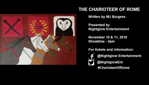 Excited to invite you out to a staged reading and the first performance EVER for “THE CHARIOTEER OF 