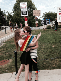 dolofang:  compassfox:  drop-bass-not-babies:  Nothing says “I support gay equality” like a straight couple kissing in public.  … I’m a girl We’re both girls  nothing says “I support equality” like assuming someone is a boy because they