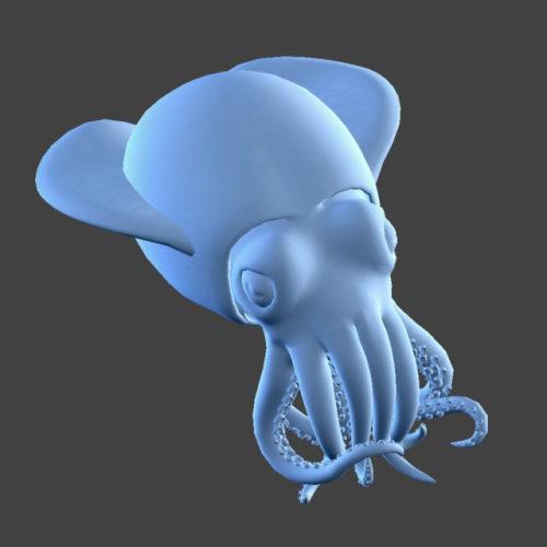 August Challenge: Animals (Bobtail Squid)Modeled and rendered in Blender, textured in Substance Pain