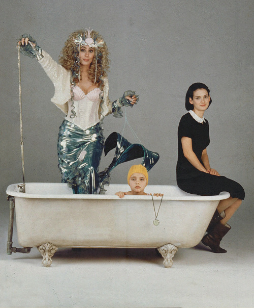 theaterforthepoor:Cher, Christina Ricci and Winona Ryder in “Mermaids” / dir. Richard Be