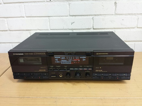 Pioneer CT-W900R Stereo Double Cassette Deck, 1989