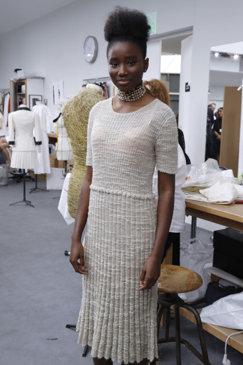 multiculturalmodels: French actress Karidja Touré at CHANEL F/W 2016-17 Haute Couture collect