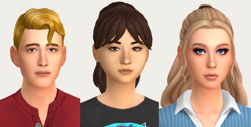 baseicsimmer:BGC CC makeovers of Maxis-created sims on the galleryThe BFF household I did a few make