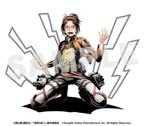 fuku-shuu:  fuku-shuu:First look at Erwin and Hanji in the 2nd Shingeki no Kyojin x Divine Gate collaboration!This is their first time appearing in the game!ETA: Added new design of Levi from this 2nd cycle!Collaboration Event Start Date: June 26th,