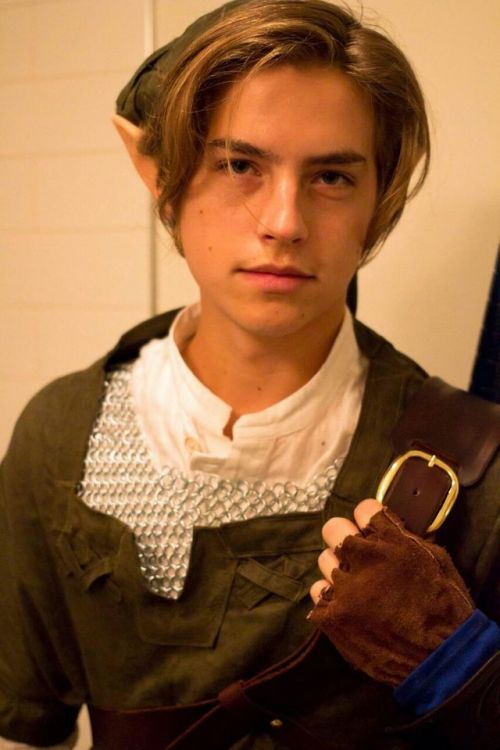 spookymomi:  shingkei-no-homo:  sprousetwinsblog:  Cole Sprouse aka Link  I said no COSPLAYING in my