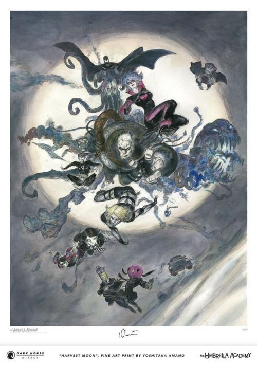 Limited edition art print, “Harvest Moon”, by Yoshitaka Amano. (Available for purchase here.)