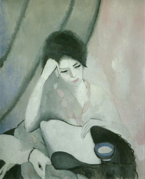 the-flying-salmon:The Reader, Marie Laurencin (1883-1956), France.