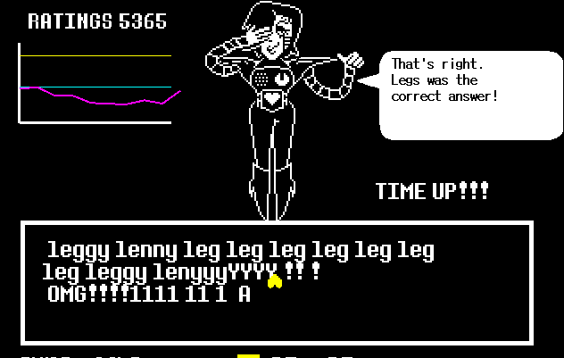 tdm1:  Compilation of the few times I had to do Mettaton’s quiz due to dying so