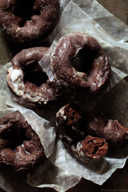 gastrogirl:  chocolate doughnuts.