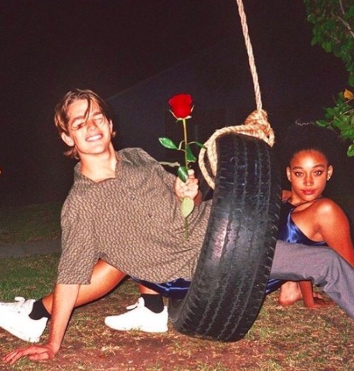 bwwmswirl: Amandla Stenberg and boyfriend Tucker Tripp