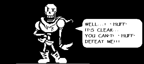 Undertale Genocide route boss - Sans (dialogue emphasized) 