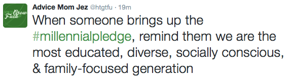 howtogrowthefuckup:  In an attempt to dispel rumors bout Millennials, I took to Twitter