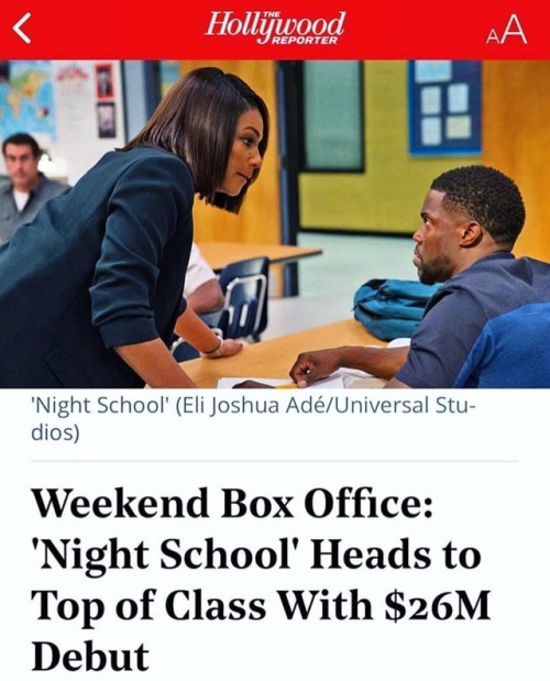Congratulations to the entire #NightSchool #squad for thier box office success.  www.instagr