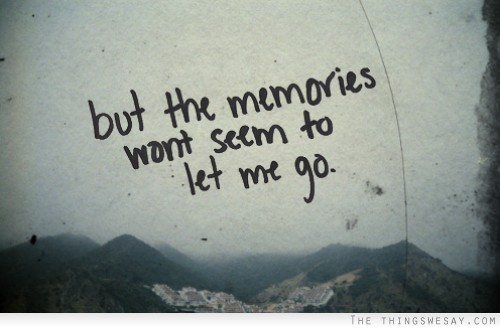 But The Memories Won't Seem To Let Me Go 