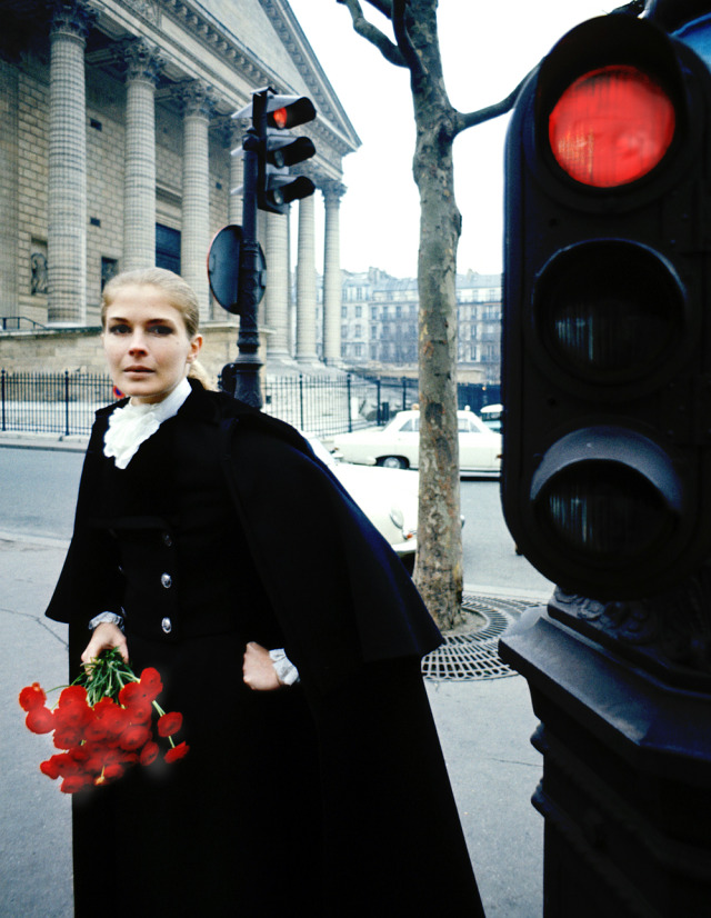 Candice Bergen photographed by Bob Willoughby in Paris, 1968.