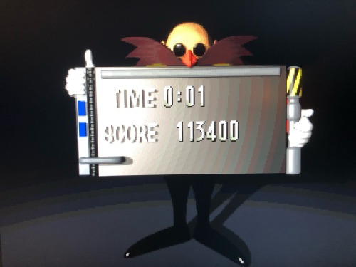 Robotnik Looking Like An Eerie Menace On The Saturn Version Of Sonic 3D Blasts Pause Screen During Boss