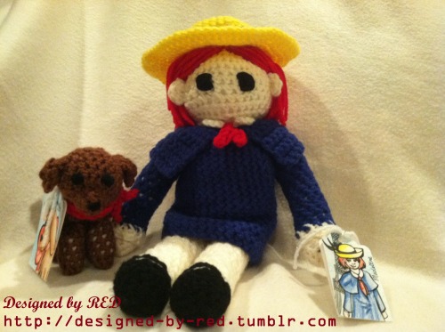 Madeline and Genevieve Crochet Dolls From the &ldquo;Madeline&rdquo; book series by Ludwig Bemelmans