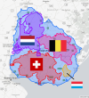 Uruguay compared to European countries.
More size comparison maps >>