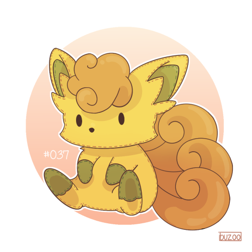 #037 - Vulpix! A lot of people asked for Vulpix, so here we go. I actually love the golden touch of 