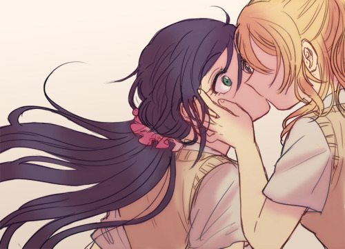 ✧･ﾟ: *✧ A Surprised Kiss ✧ *:･ﾟ✧♡ Characters ♡ : Nozomi Tojo ♥ Eli Ayase ♢ Anime ♢ : Love Liv