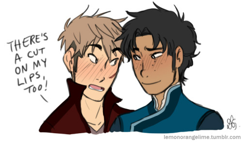 lemonorangelime:  More snk/avatar AU where Marco uses his healing waterbender powers on his dork firebender boyfriend. 