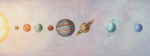 Pastel Solar System 