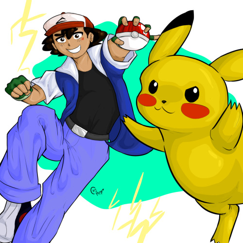 chiyomefanarts:Pokemon, getto daze!!