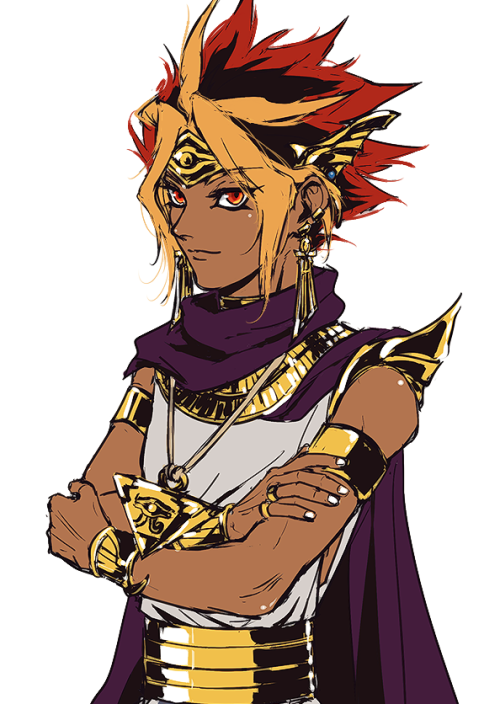 euanchen-30:Althoughi haven’t drawn ygo for a long time, I sill remember how to draw Atem. 