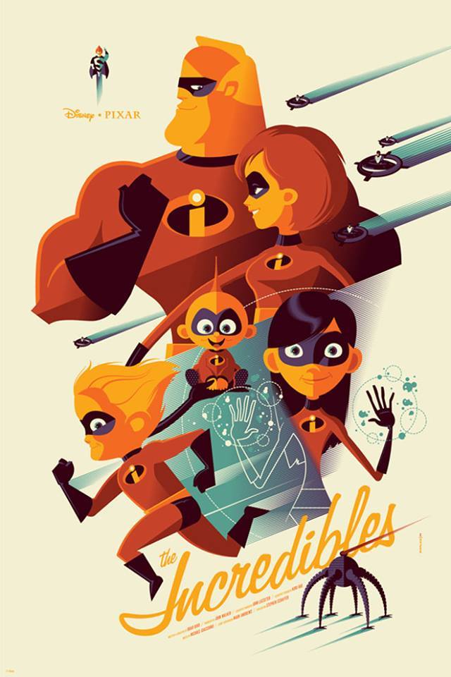 thepostermovement:  The Incredibles by Tom Whalen