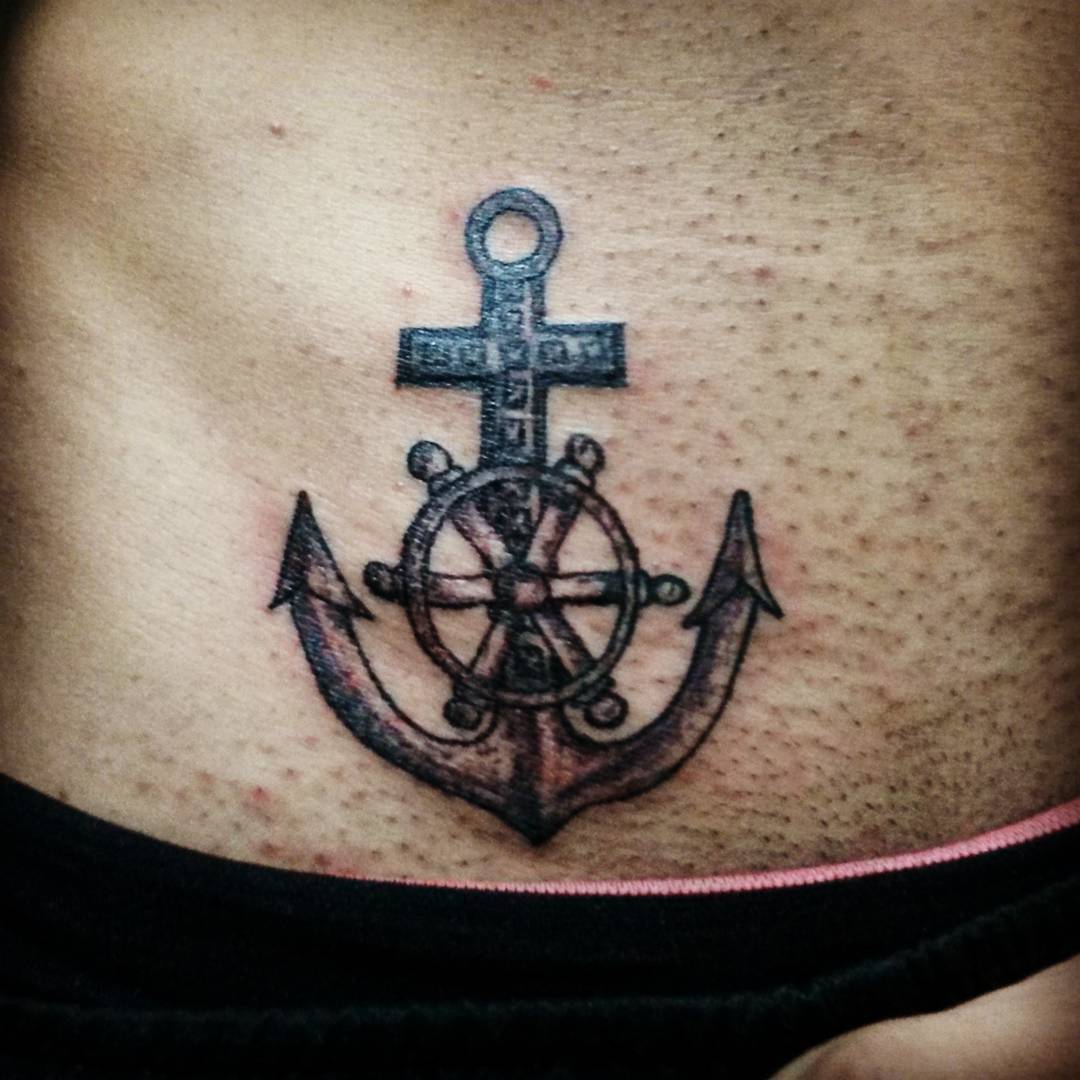 Angel Gámez on Tumblr: #tattoo #tatuaje #ancla #timon