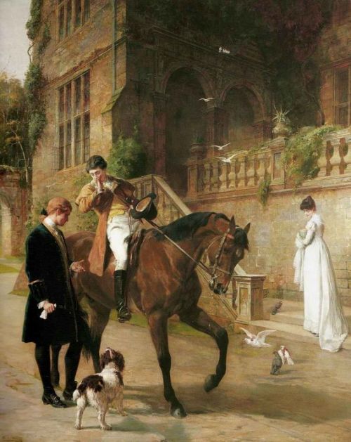 ~~~~<>~~~~~TheChallenge~ 1887SamuelEdmund Waller. British(1850-1903)