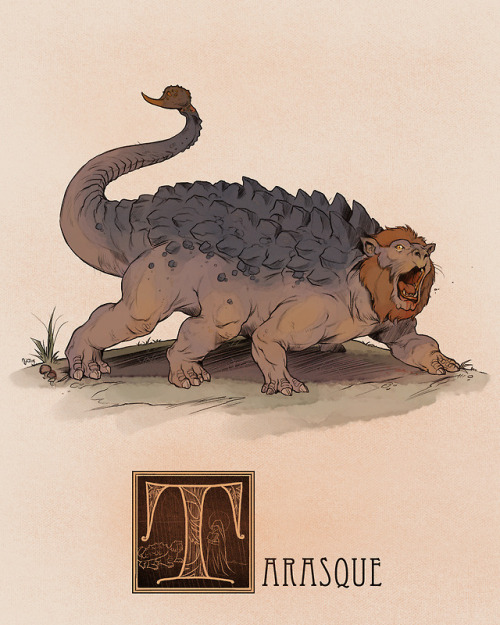 nathanandersonart: Name: Tarasque Area of Origin: FranceSaid to be the offspring of the Onachus (a S