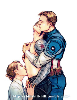 hill-hill-hill:AU: Pre-Serum Steve / Bucky / Post-SerumSteve