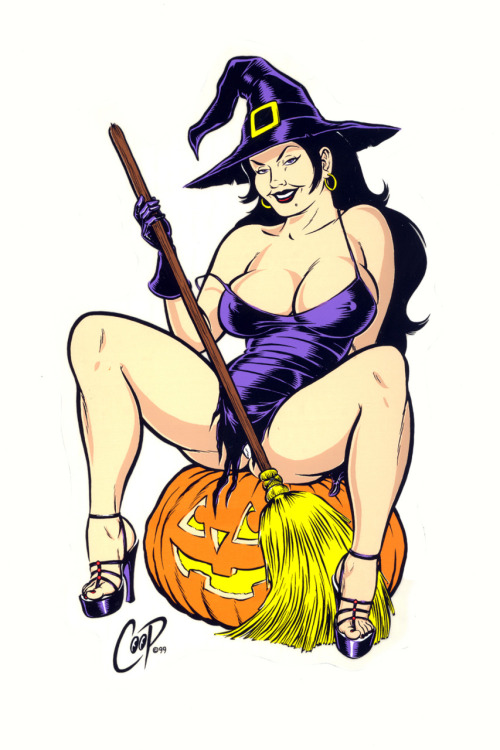 Witch pinup by Coop