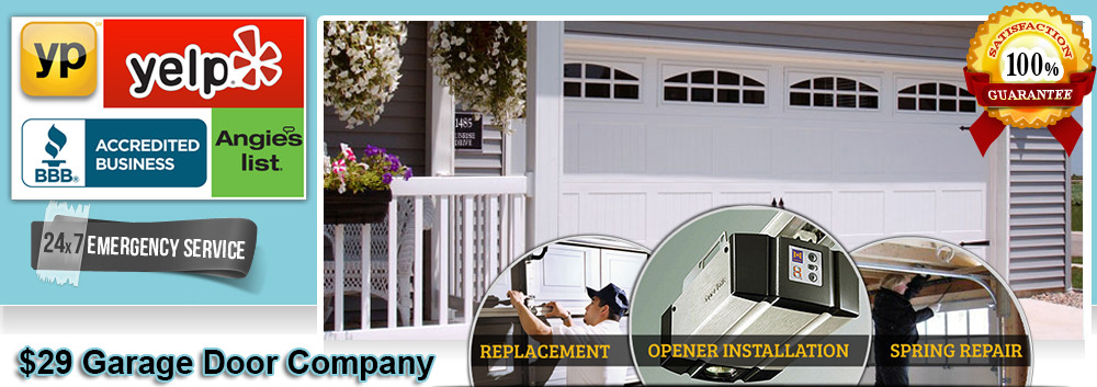 Garage doors are much   heavier than they appear. To avoid danger, repairs and adjustments