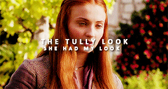 sansalayned:  Catelyn Tully and Sansa Stark + parallels(requested by @elzabetholsens)