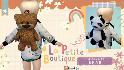 Bear backpack La Petite BoutiqueDOWNLOAD: [Early Access at Patreon]✨ Patreon: https://www.patreon.co