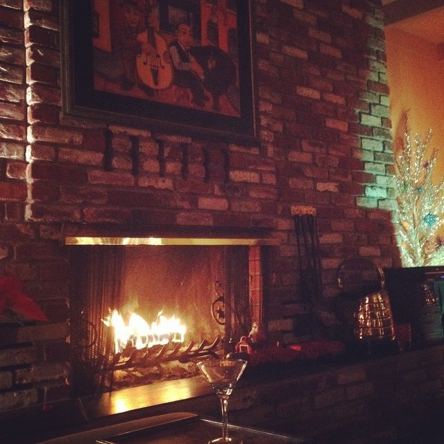 Our first fire in the new digs. #christmascocktails #mcmchristmas #fireplacecozy #merrychristmas