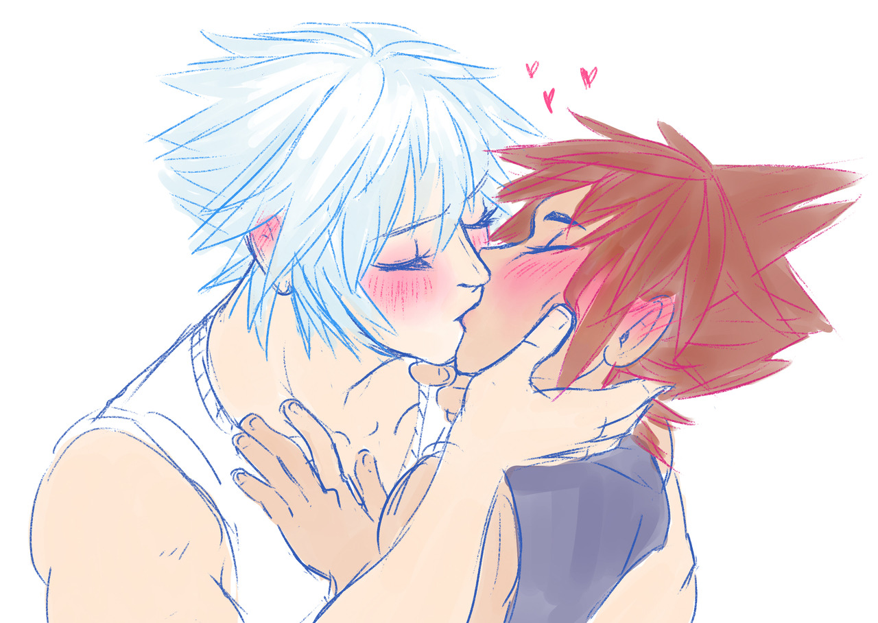 nikutsuneart:   a quick big fat happy smoochy for @cloudcastor ’s big fat happy
